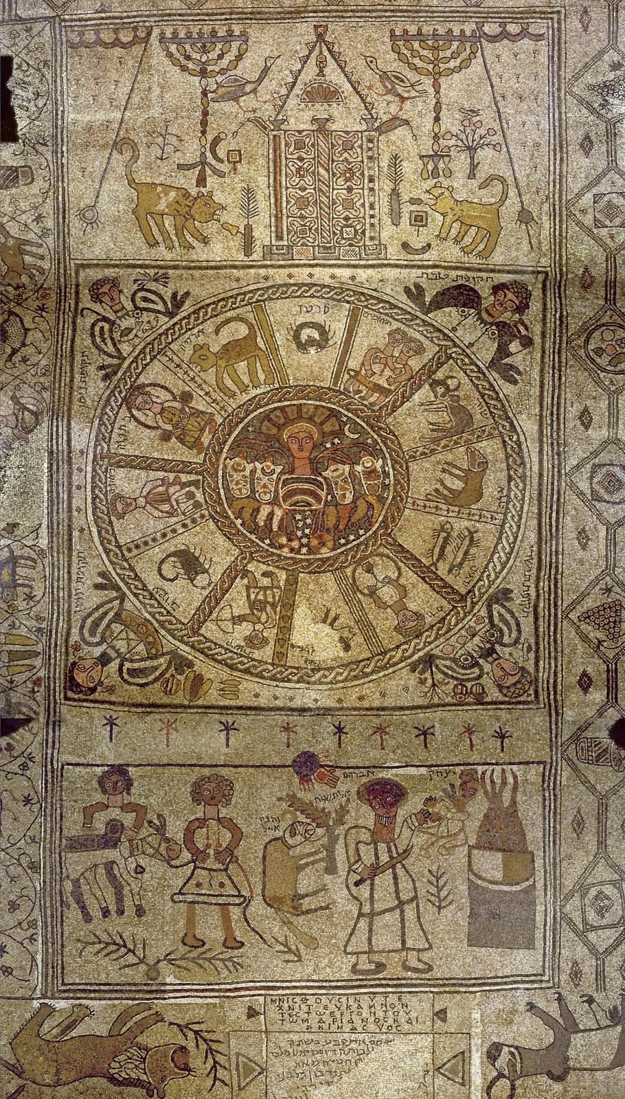 Mosaico do zodíaco na Sinagoga de Beit Alfa